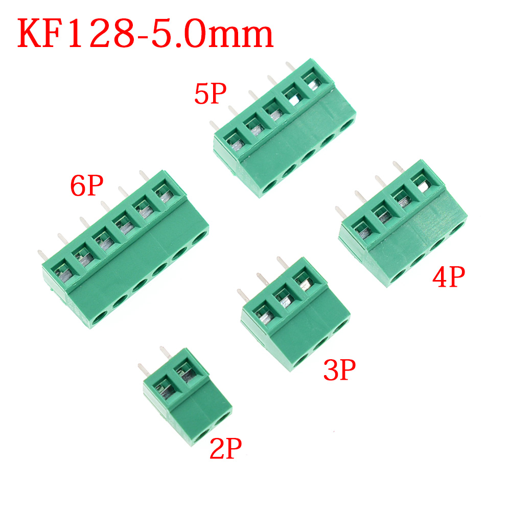 10/50PCS KF128-5.0mm KF128 5.0 - Screw Terminal Block recension och pris