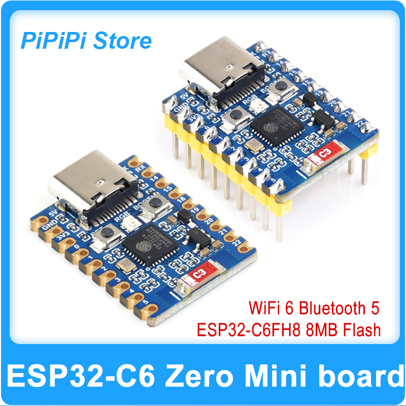 ESP32-C6 Zero Super Mini Devel - Antenna 2.4Ghz recension och pris