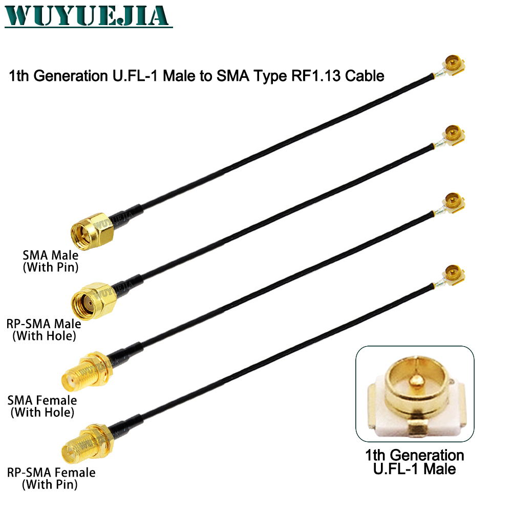 2Pcs SMA to U.F.L1 Line RP-SMA - Ipex Connector recension och pris