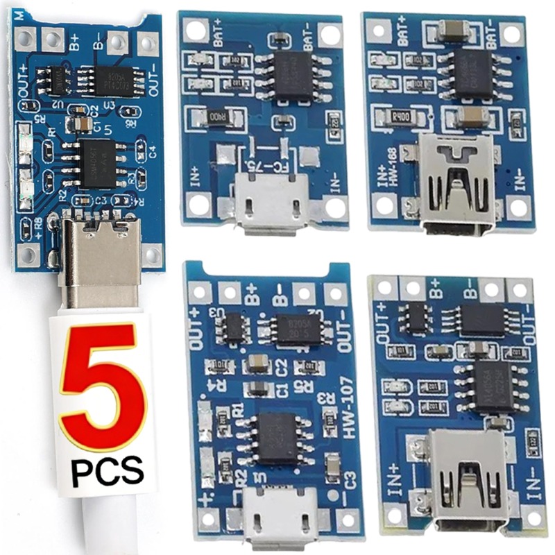 Tp4056 Module - 5V 3A Micro/Type-c/Mini 18650 TP4056 Lithium