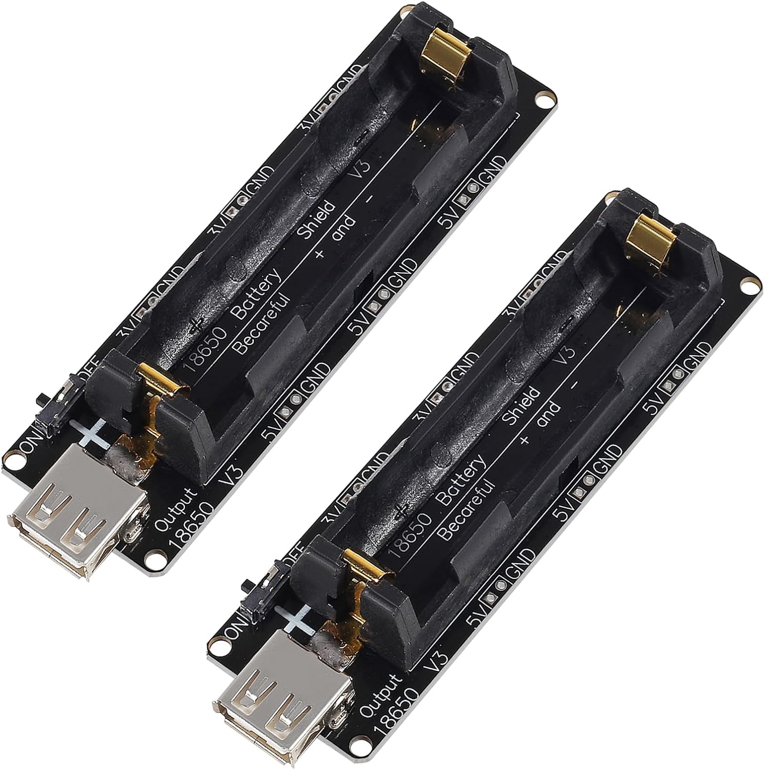 2pcs 18650 Battery Holder Supp - Pcb Prototyping Board recension och pris