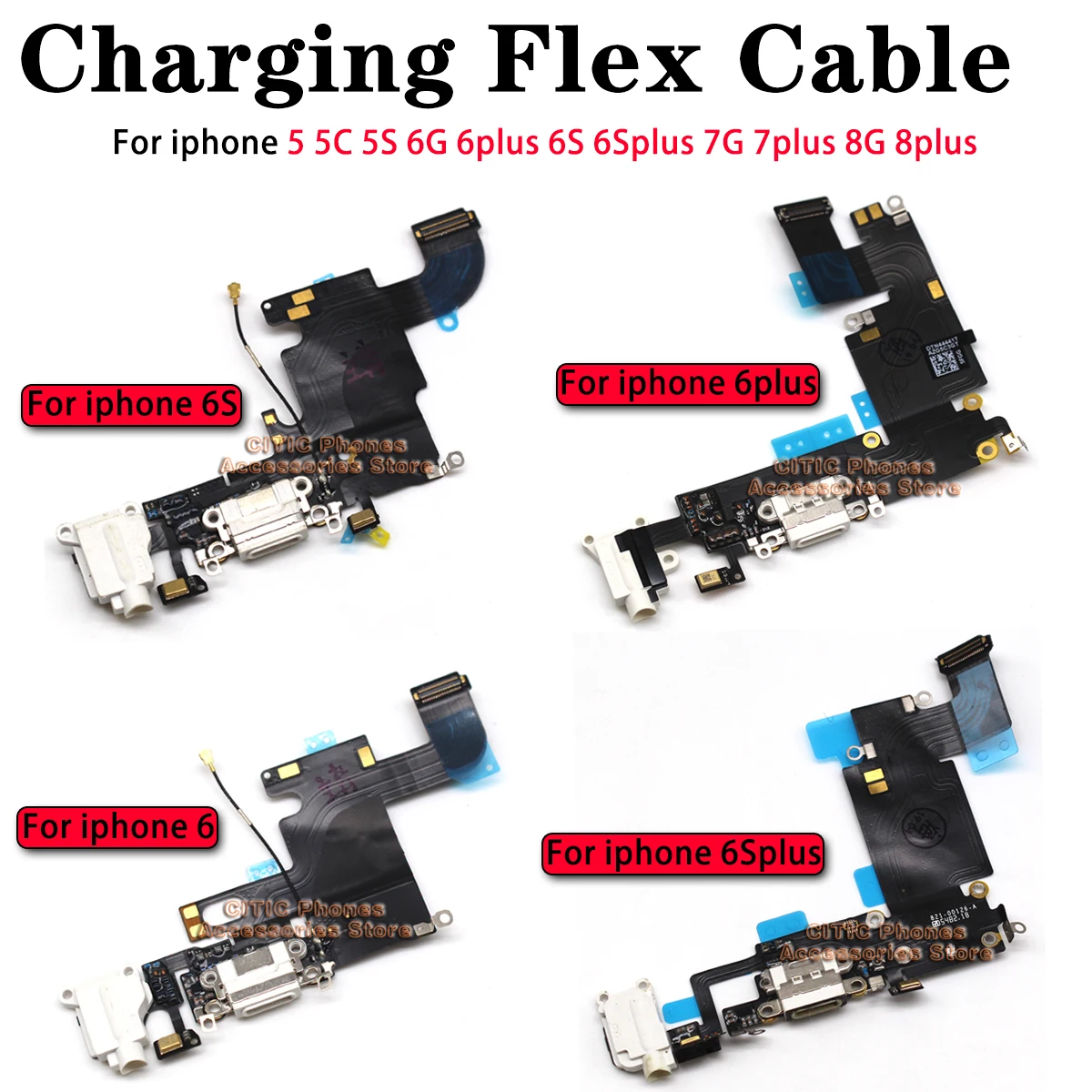 5pcs For iPhone 6 6S 7 8 Plus  - Ipex Connector recension och pris