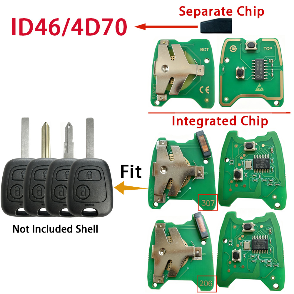 4D70 / ID46 Chip PCB 433Mhz Fo - Proto Board recension och pris