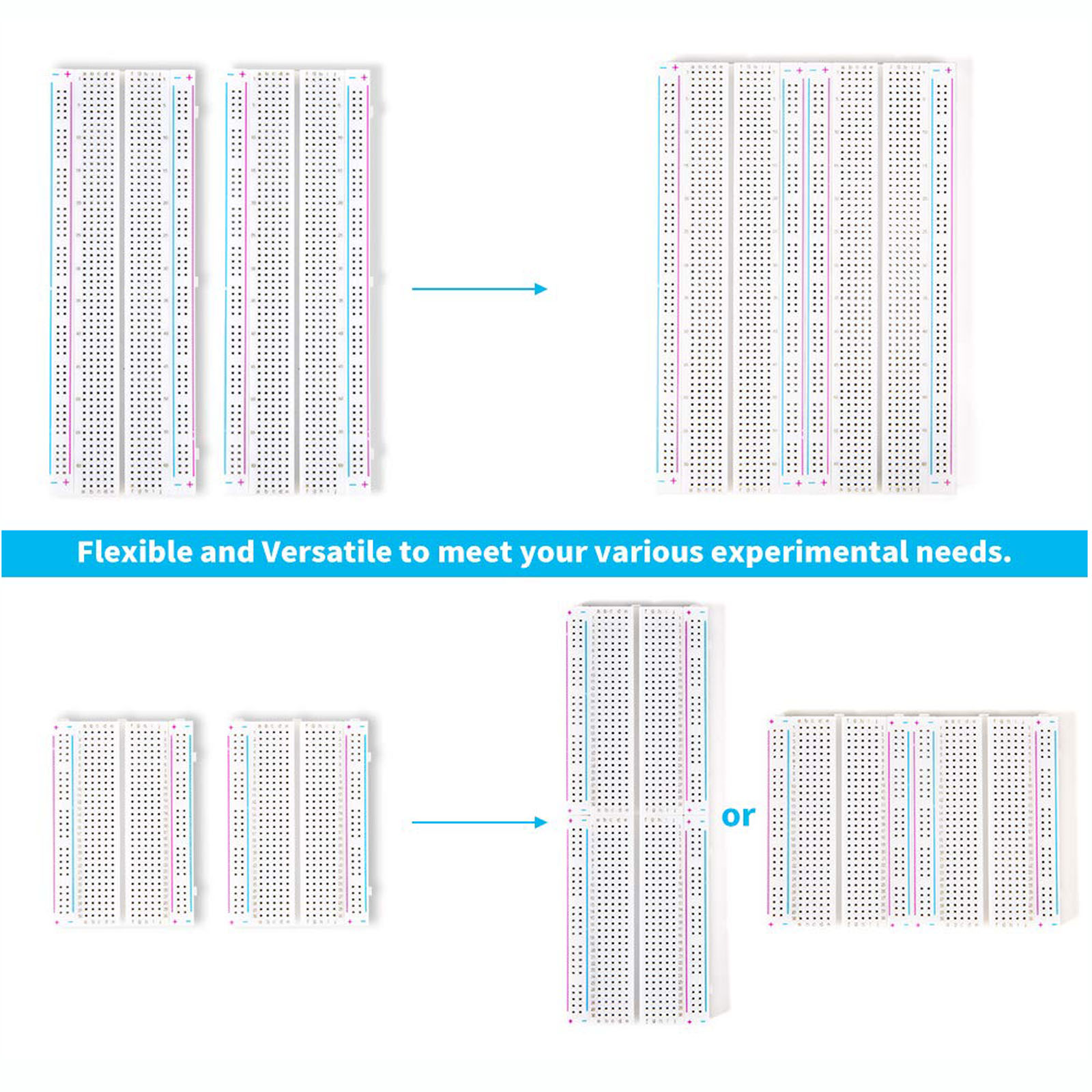 4pcs 400/830 Points Breadboard - Breadboard 400 Point recension och pris