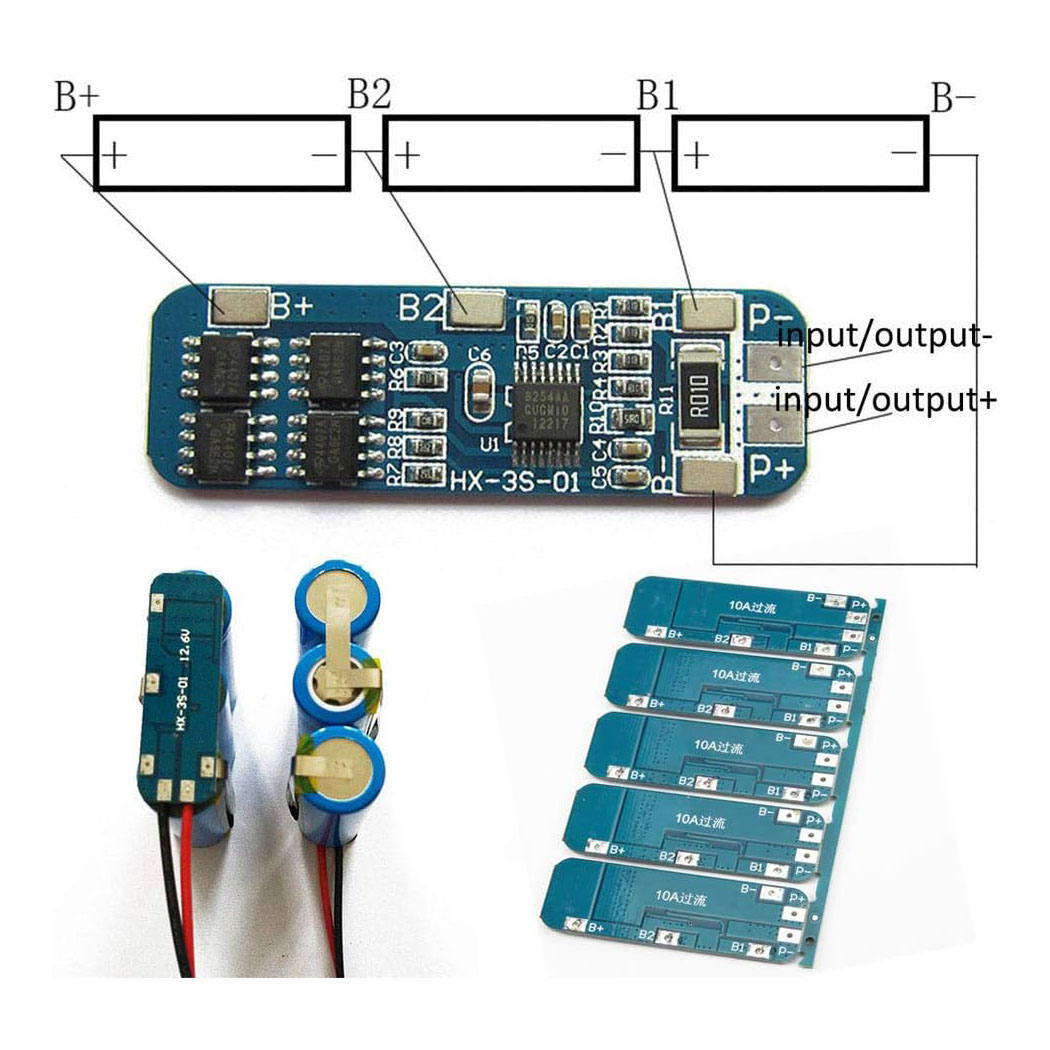 3S 12V 10A 18650 Lithium Batte - Li Ion Charger Module recension och pris