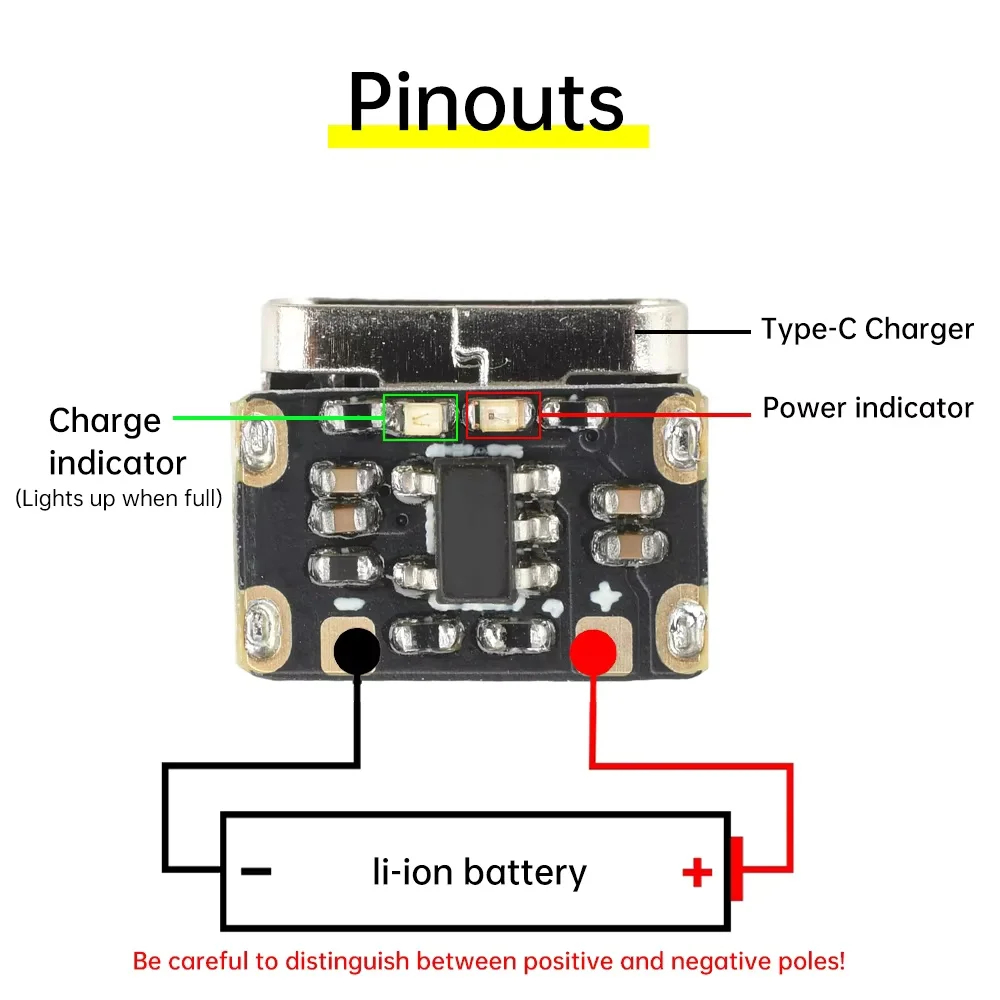 1-50PCS Type-C 18650 Lithium B - Li Ion Charger Module recension och pris