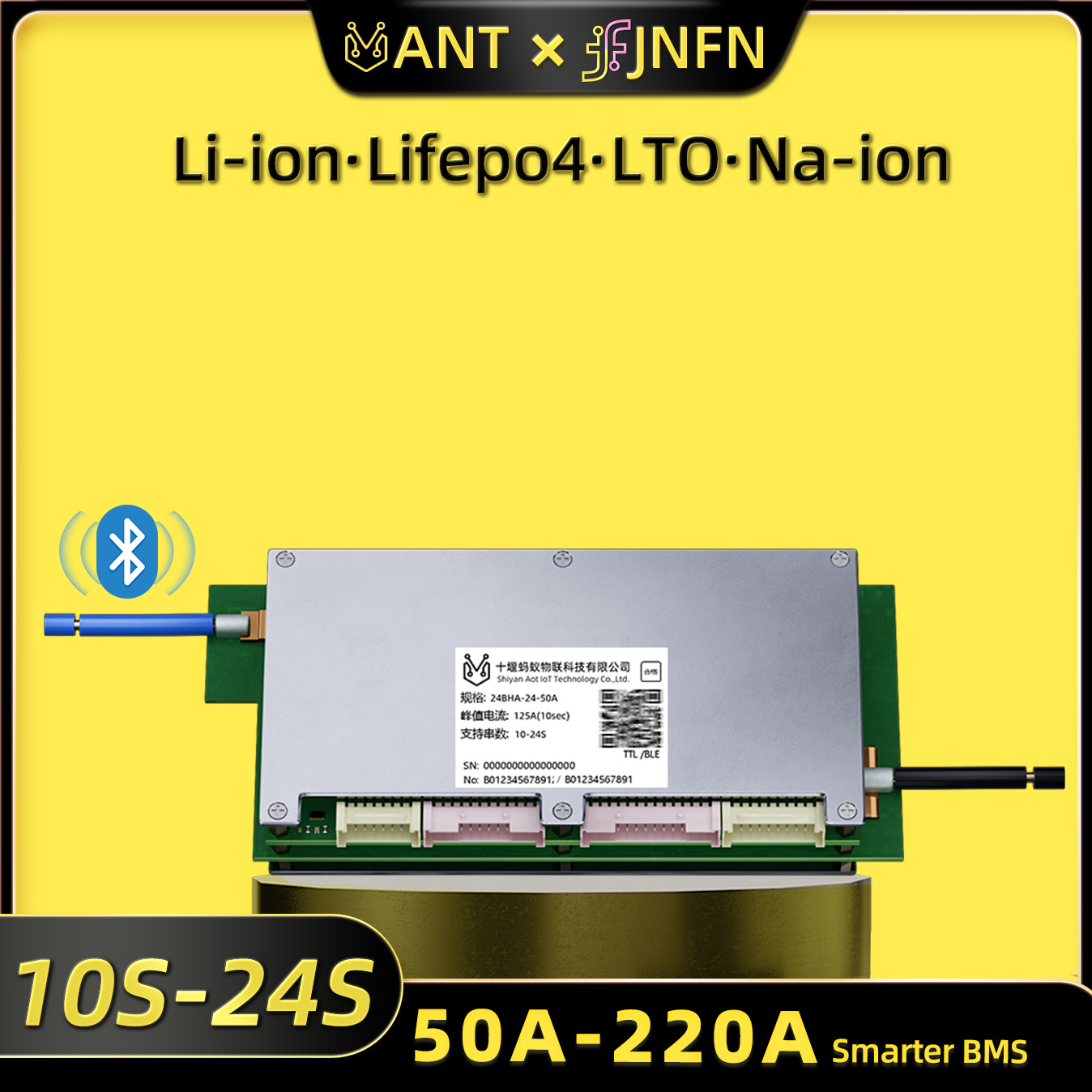 Ant BMS Smart 10S to 24S 550A  - Proto Board recension och pris