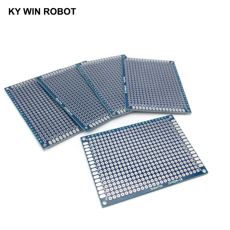 5pcs 5x7cm 50x70 mm Blue Doubl - Pcb Prototyping Board recension och pris