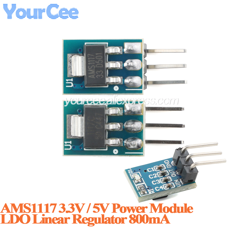 20pcs/1pc AMS1117 3.3V 5V Powe - Ams1117 Module recension och pris