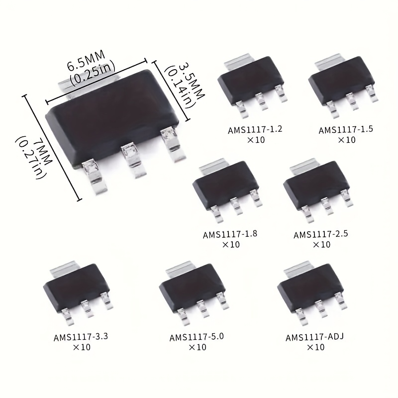 70pcs kit Voltage Regulator Ki - Ams1117 Module recension och pris