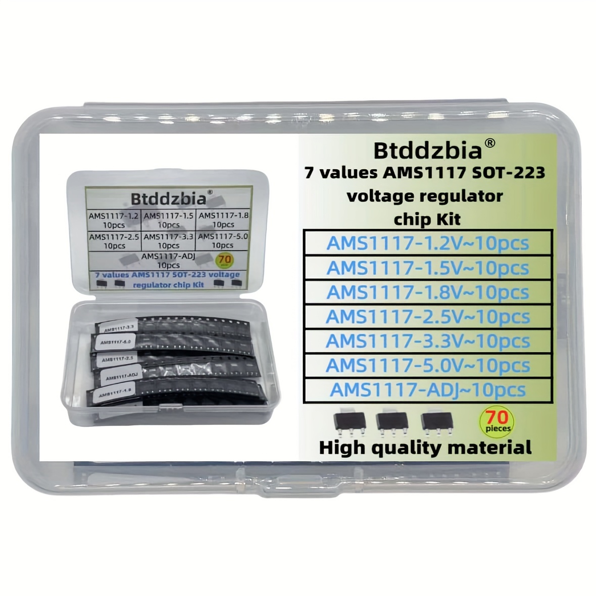 70pcs kit Voltage Regulator Ki - Ams1117 Module recension och pris