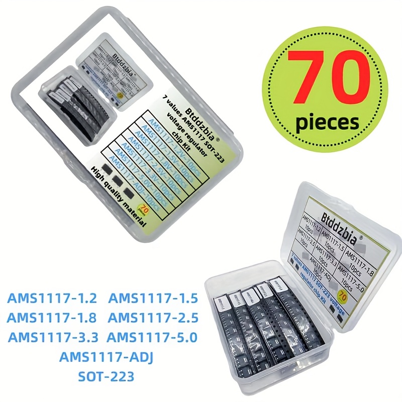 70pcs kit Voltage Regulator Ki - Ams1117 Module recension och pris
