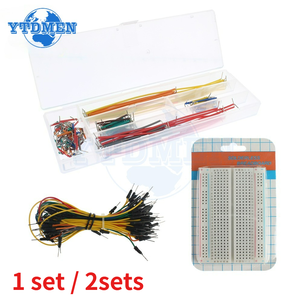 1/2 Sets Breadboards Jumper Wi - Breadboard 400 Point recension och pris