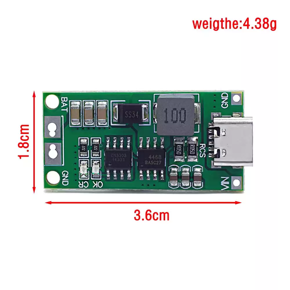 Type-C To 8.4V 12.6V 16.8V Lit - Li Ion Charger Module recension och pris