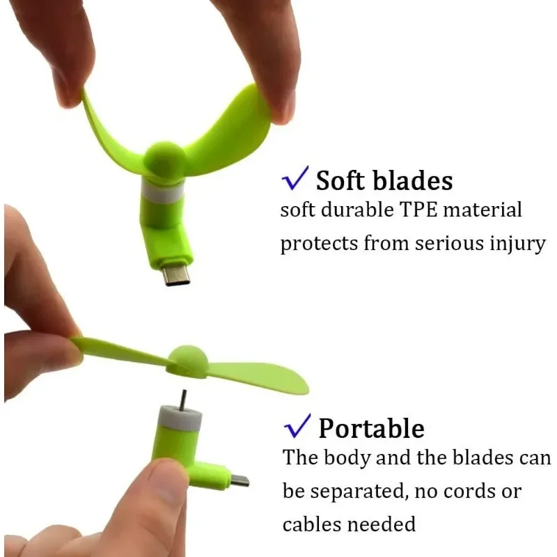 Type-C Mini Portable Micro Fan - Micro Usb Cable recension och pris