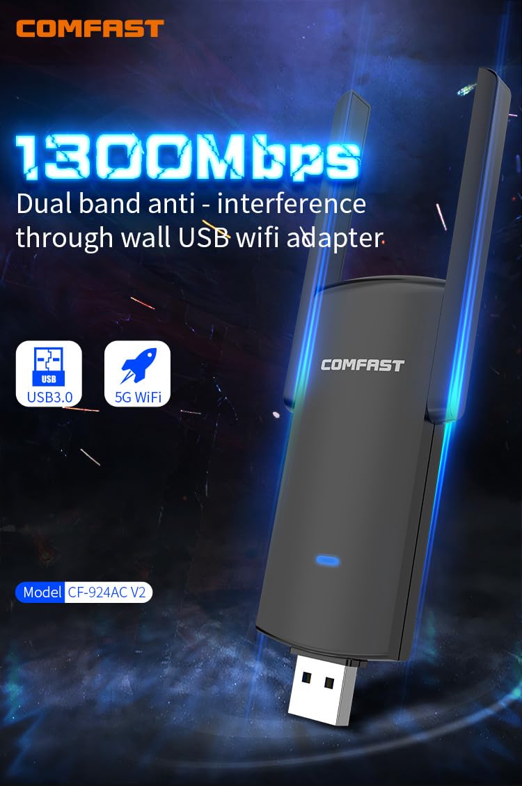 CF-924AC V2 1300Mbps Dual Band - Antenna 2.4Ghz recension och pris