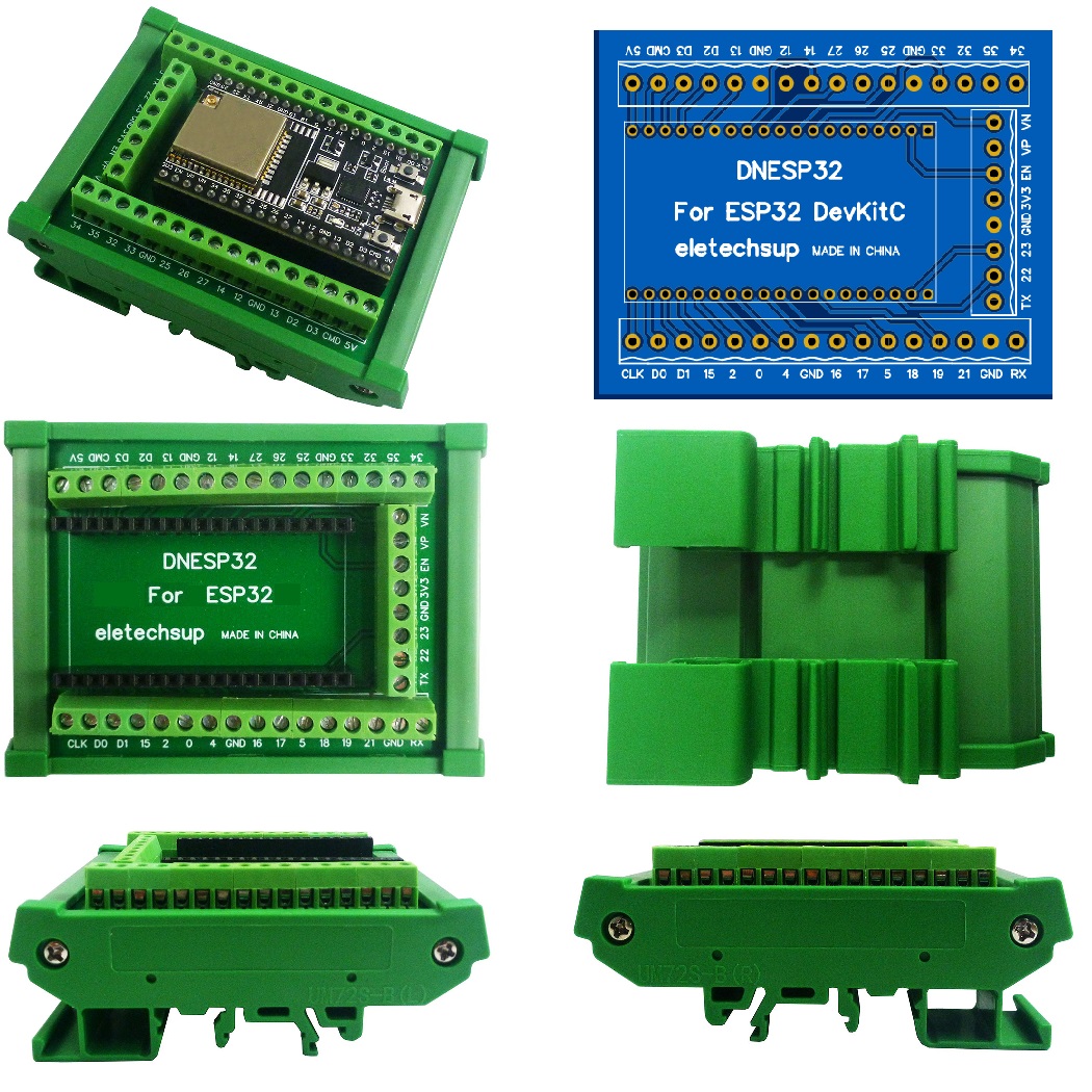 ESP32 DIN Rail Mount Screw Ter - Screw Terminal Block recension och pris