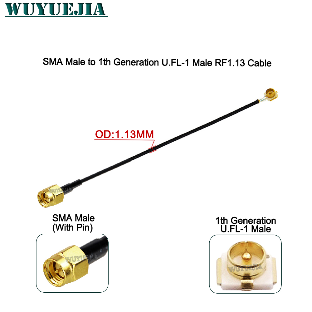 2Pcs SMA to U.F.L1 Line RP-SMA - Ipex Connector recension och pris