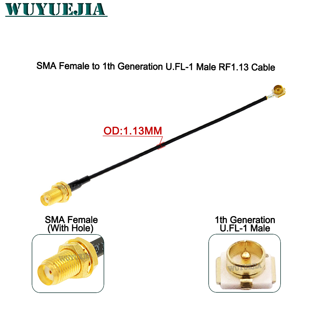 2Pcs SMA to U.F.L1 Line RP-SMA - Ipex Connector recension och pris