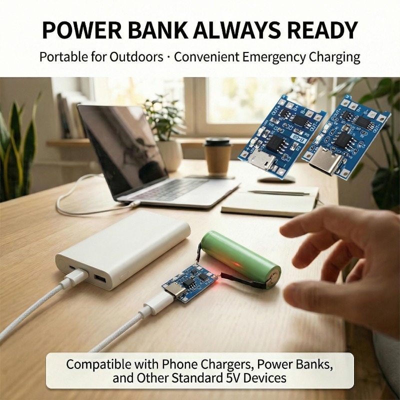 5V 3A Micro/Type-c/Mini 18650  - Tp4056 Module recension och pris