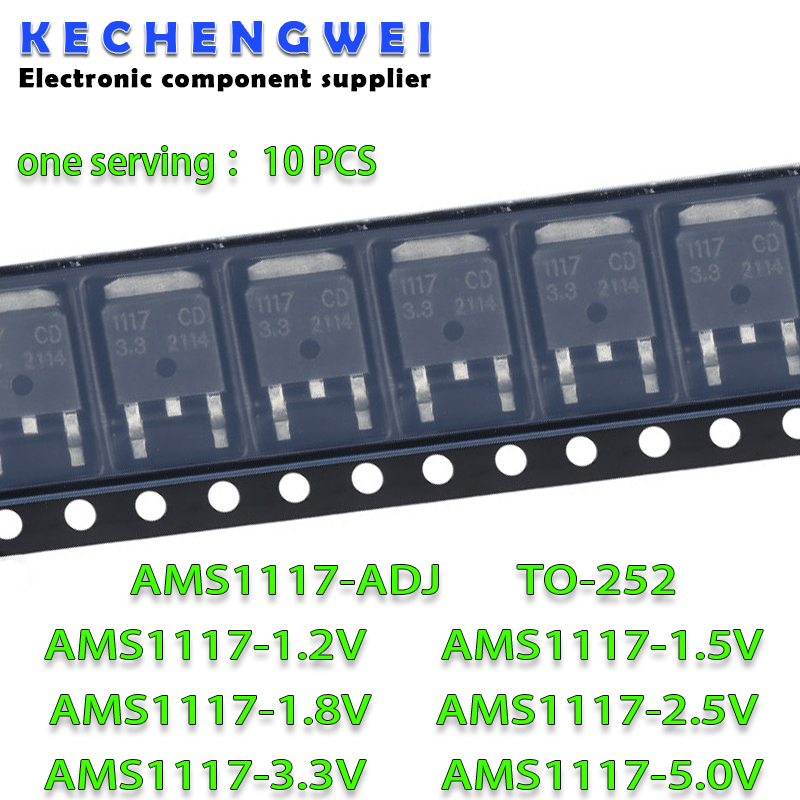 10PCS/Lot AMS1117CD-ADJ AMS111 - Ams1117 Module recension och pris