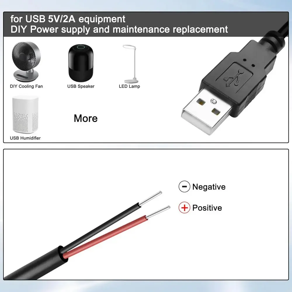 DC 2-pin USB Power Cable USB M - Ipex Connector recension och pris
