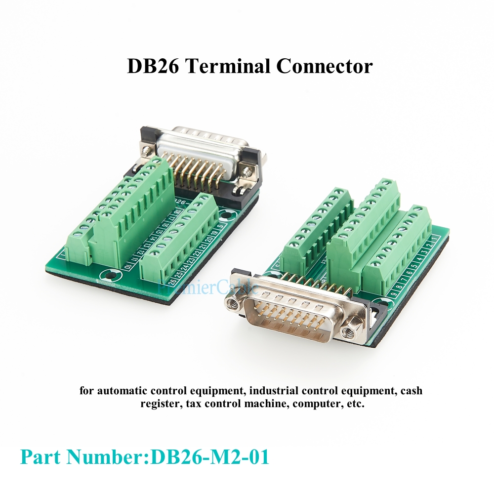 DB26 Male to Terminal Block Ma - Screw Terminal Block recension och pris