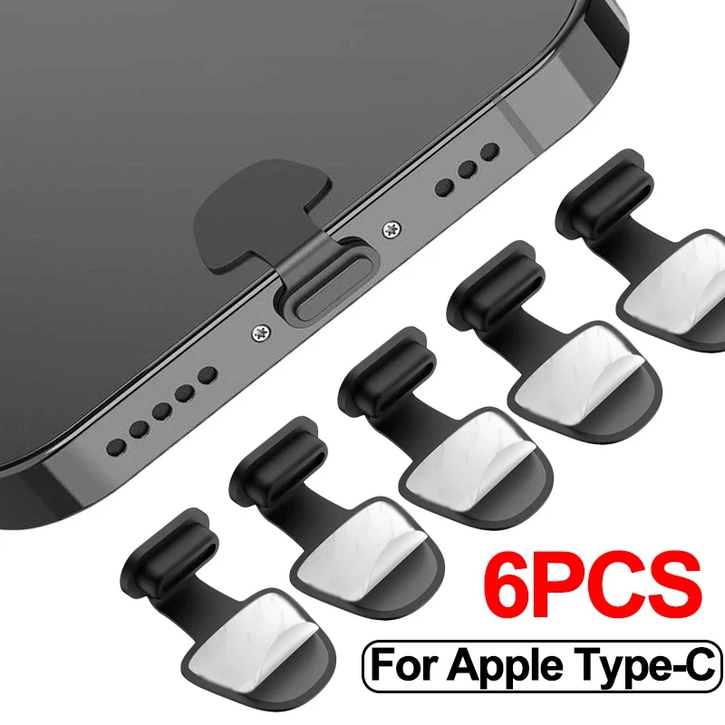 1/4/6Pcs Charging Port Anti-Du - Usb C Cable recension och pris
