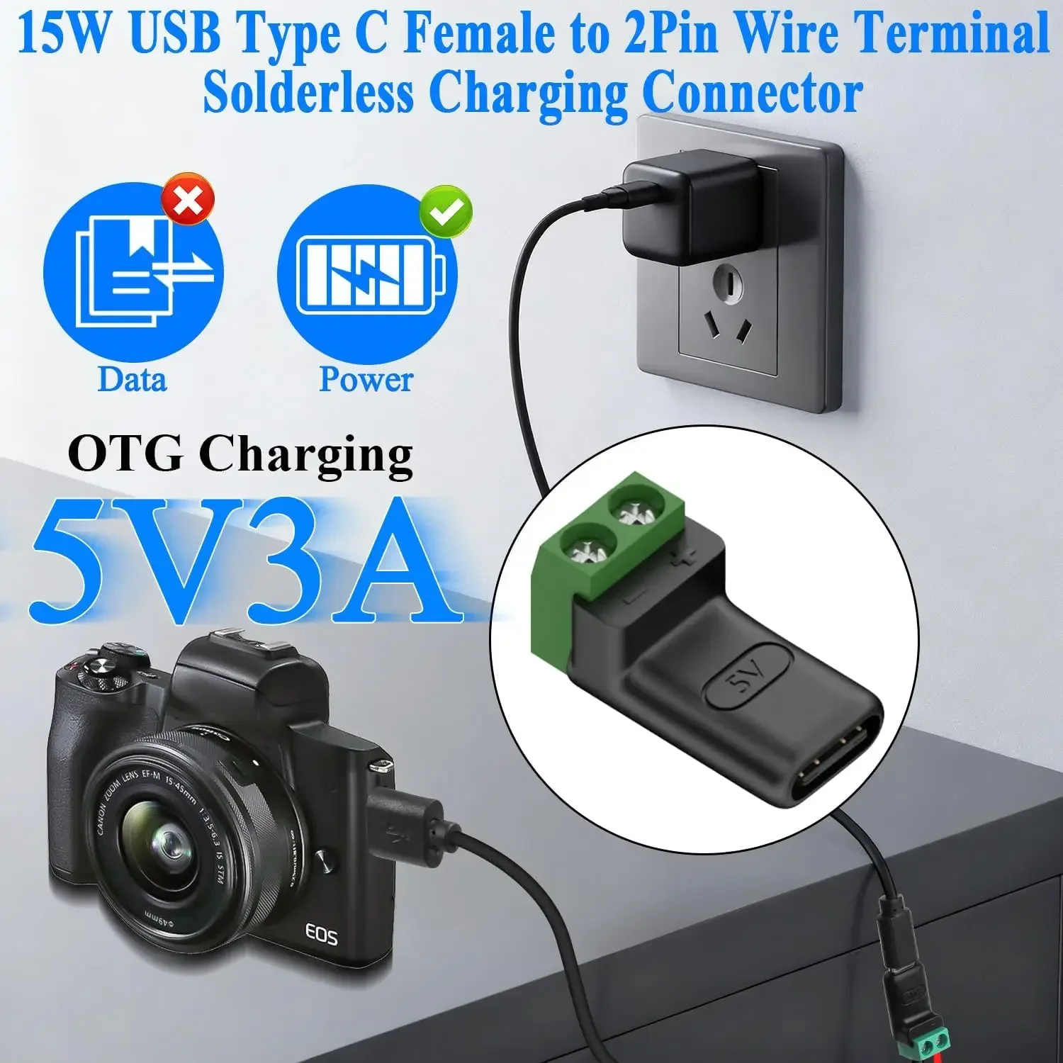 1-4Pcs Solderless Plug USB C t - Screw Terminal Block recension och pris
