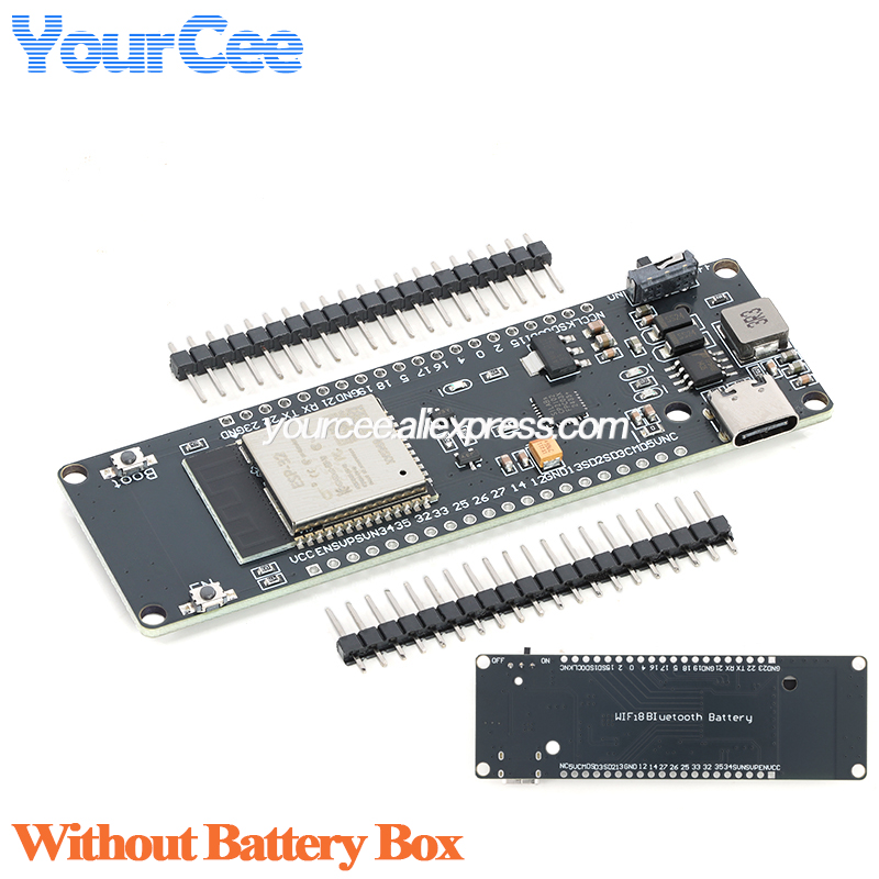 ESP32 Development Board with W - Esp32 Battery Holder Lipo recension och pris