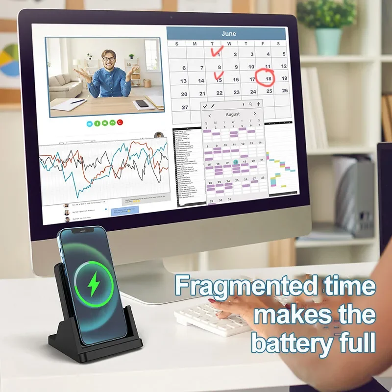Wireless Charger Pad Stand Des - Micro Usb Cable recension och pris