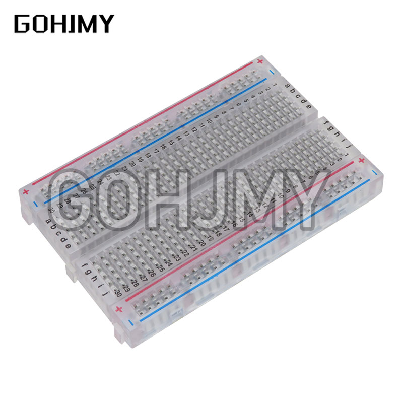10pcs Transparent mini bread b - Breadboard 400 Point recension och pris