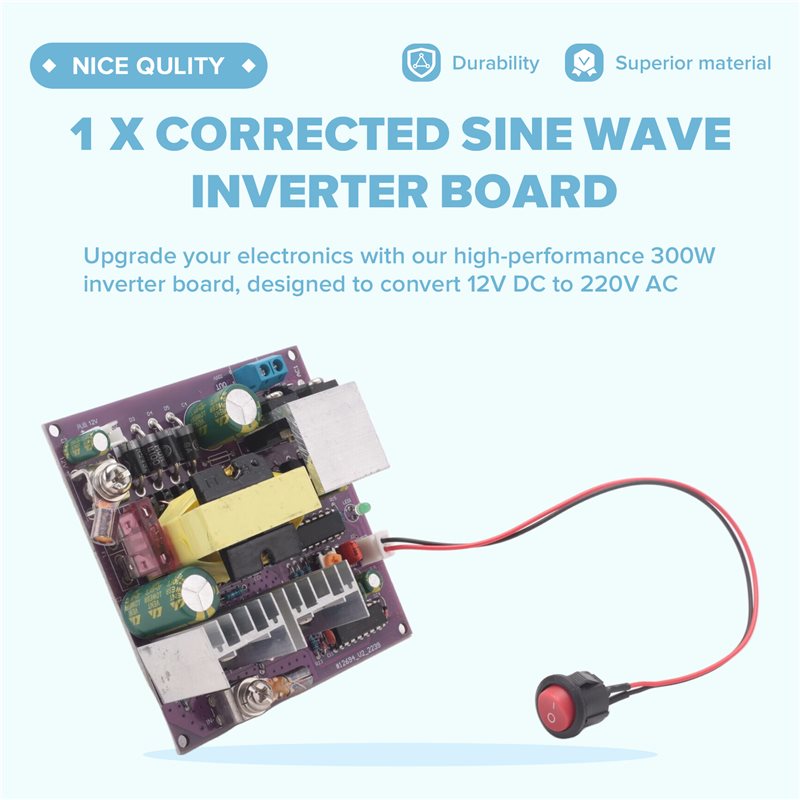 300W Corrected Sine Wave Inver - Boost Converter recension och pris
