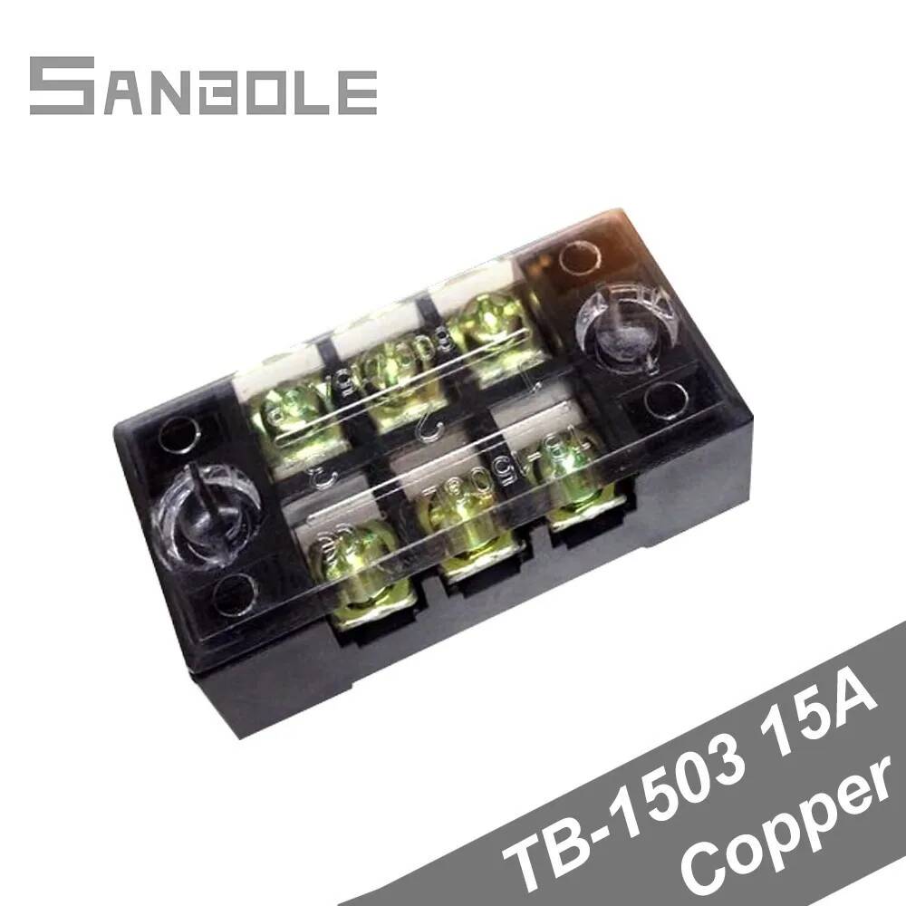 10pcs Dual Row Copper TB-1503  - Screw Terminal Block recension och pris