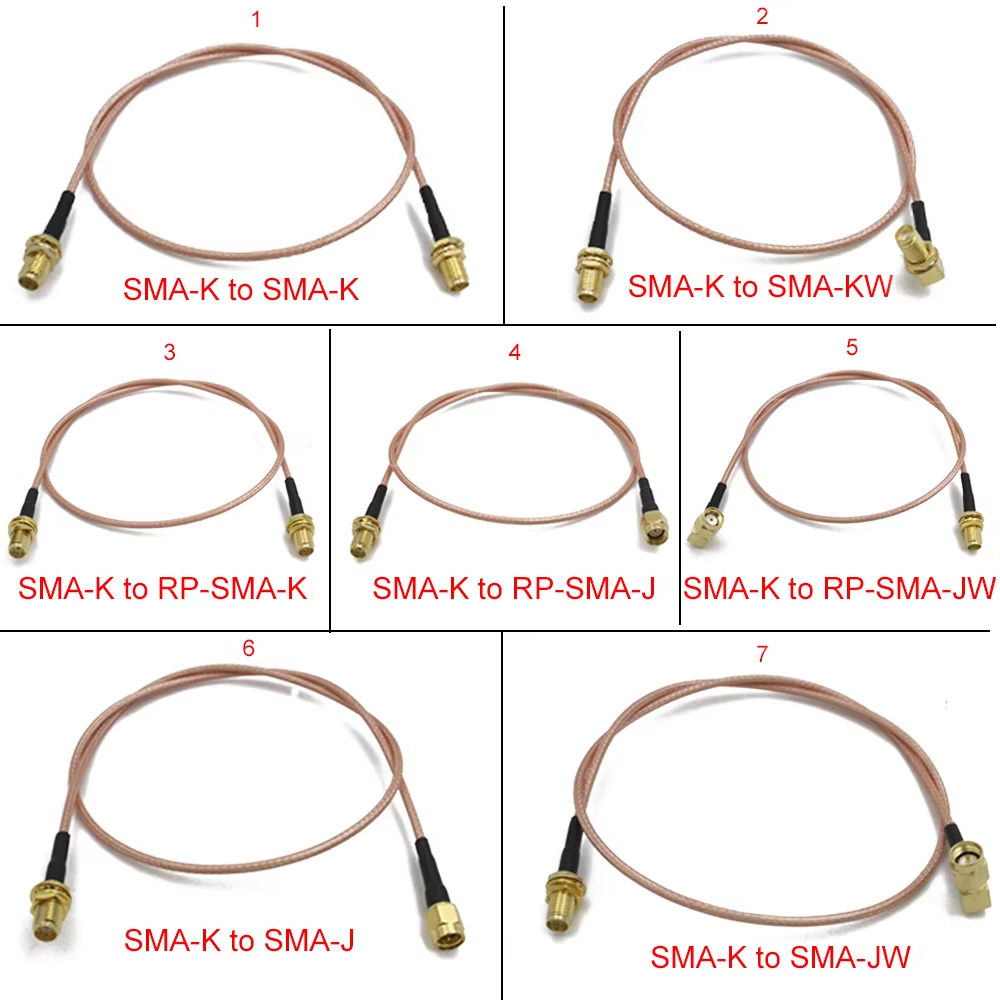 RG316 SMA to SMA/RP SMA Male P - Jumper Wire Kit recension och pris
