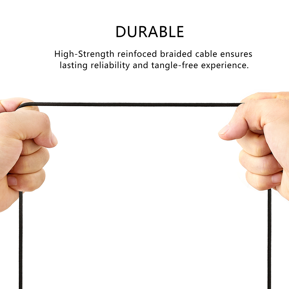Micro USB 3.5mm AUX Braided Co - Micro Usb Cable recension och pris