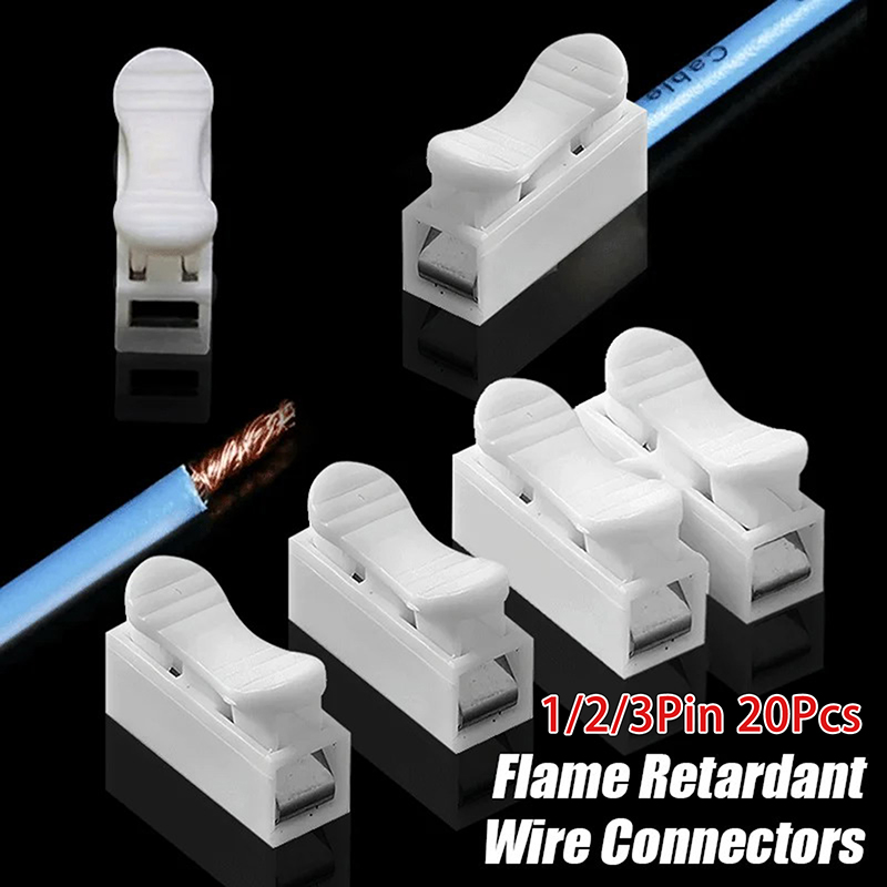 20Pcs 1P 2P 3P Spring Clamp Ca - Screw Terminal Block recension och pris