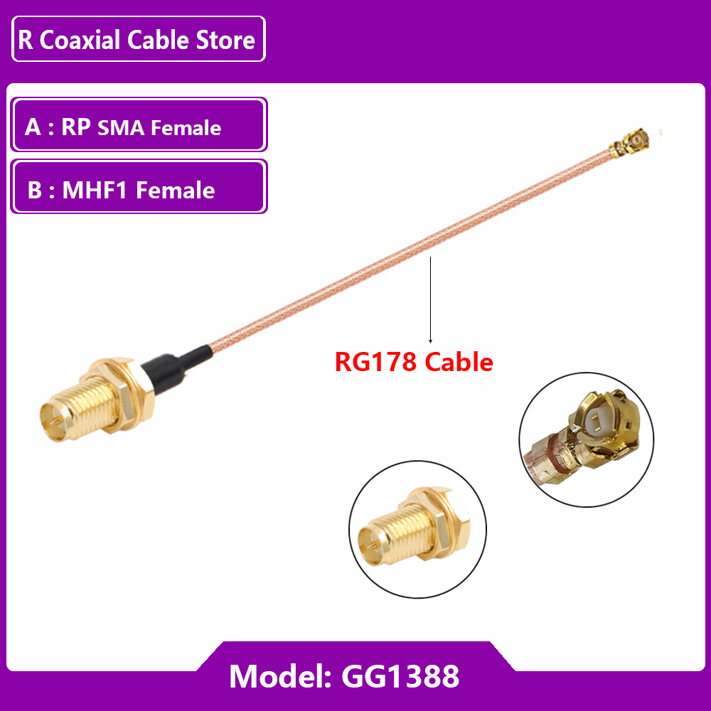 1PC UFL u.FL MHF Female to SMA - Ipex Connector recension och pris