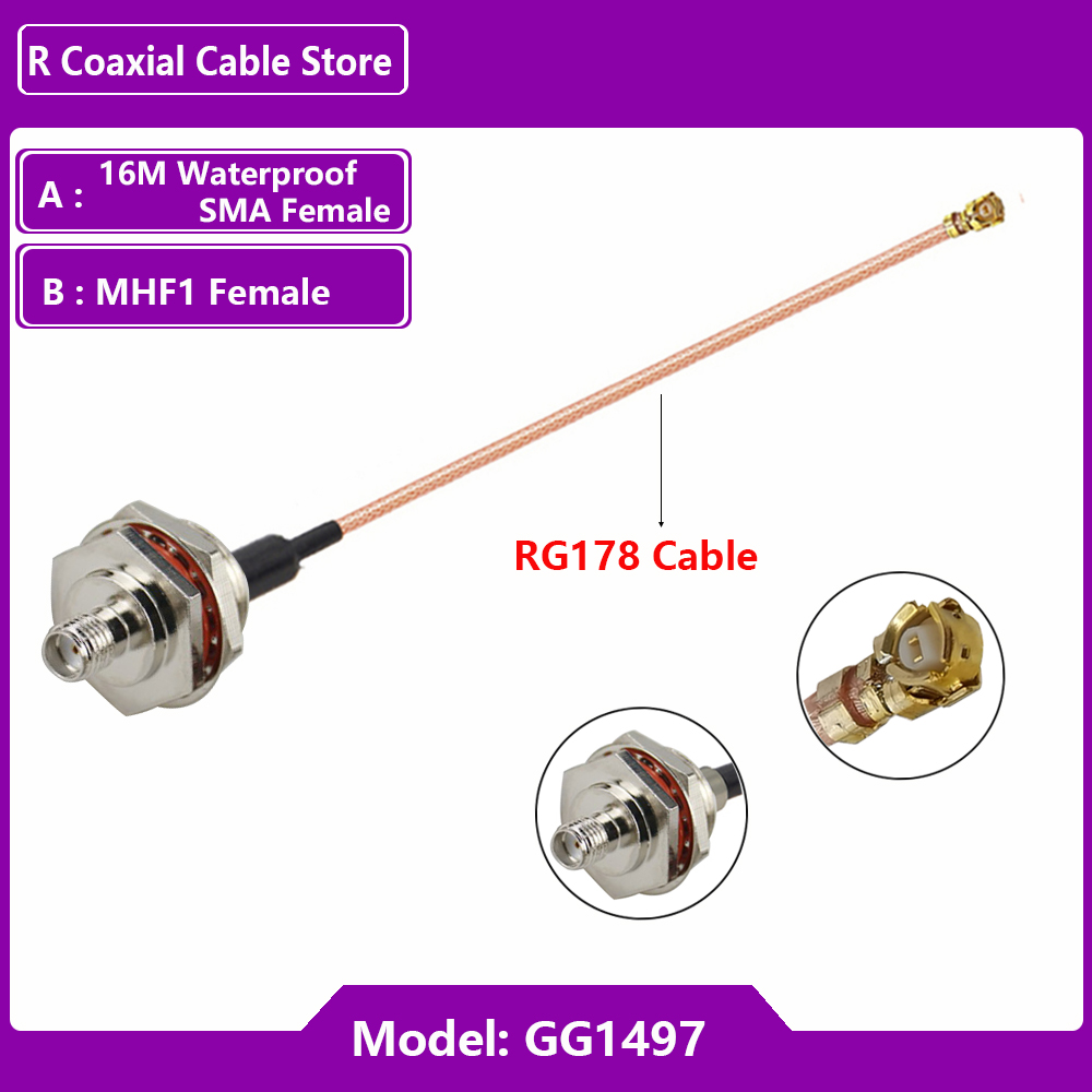 1PC UFL u.FL MHF Female to SMA - Ipex Connector recension och pris